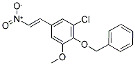 1-METHOXY-2-BENZYLOXY-3-CHLORO-5-(2-NITROVINYL)BENZENE Struktur