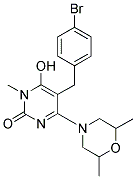 5-(4-BROMOBENZYL)-4-(2,6-DIMETHYLMORPHOLIN-4-YL)-6-HYDROXY-1-METHYLPYRIMIDIN-2(1H)-ONE Struktur