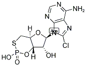 8-CHLOROADENOSINE-3',5'-CYCLIC MONOPHOSPHOROTHIOATE, RP-ISOMER Struktur