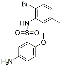 5-AMINO-N-(2-BROMO-5-METHYL-PHENYL)-2-METHOXY-BENZENESULFONAMIDE Struktur