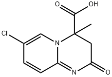 7-CHLORO-4-METHYL-2-OXO-3,4-DIHYDRO-2 H-PYRIDO[1,2-A ]PYRIMIDINE-4-CARBOXYLIC ACID Struktur