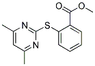 2-[(4,6-DIMETHYLPYRIMIDIN-2-YL)THIO]BENZOIC ACID, METHYL ESTER Struktur