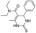 6-METHYL-4-PHENYL-2-THIOXO-1,2,3,4-TETRAHYDRO-PYRIMIDINE-5-CARBOXYLIC ACID DIETHYLAMIDE Struktur