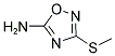 3-(METHYLTHIO)-1,2,4-OXADIAZOL-5-AMINE Struktur