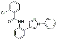 2-CHLORO-N-[2-(1-PHENYL-1H-PYRAZOL-4-YL)PHENYL]BENZAMIDE Struktur