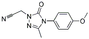 2-[4-(4-METHOXYPHENYL)-3-METHYL-5-OXO-4,5-DIHYDRO-1H-1,2,4-TRIAZOL-1-YL]ACETONITRILE Struktur