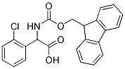 (2-CHLORO-PHENYL)-[(9H-FLUOREN-9-YLMETHOXYCARBONYLAMINO)]-ACETIC ACID Struktur