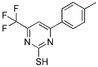 4-(TRIFLUOROMETHYL)-6-P-TOLYLPYRIMIDINE-2-THIOL Struktur