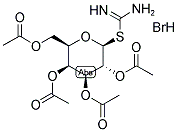 2-(2,3,4,6-TETRA-O-ACETYL-BETA-D-GALACTOPYRANOSYL)THIOPSEUDOUREA, HYDROBROMIDE Struktur