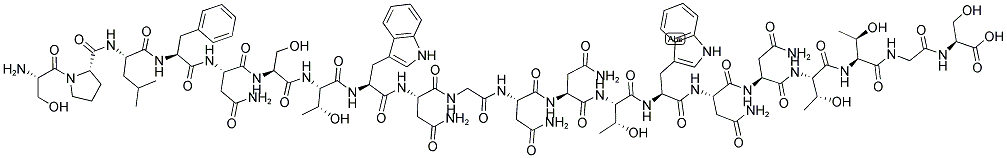 H-SER-PRO-LEU-PHE-ASN-SER-THR-TRP-ASN-GLY-ASN-ASN-THR-TRP-ASN-ASN-THR-THR-GLY-SER-OH Struktur