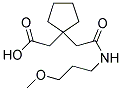 (1-(2-[(3-METHOXYPROPYL)AMINO]-2-OXOETHYL)CYCLOPENTYL)ACETIC ACID Struktur