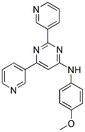 N-(4-METHOXYPHENYL)-2,6-DIPYRIDIN-3-YLPYRIMIDIN-4-AMINE Struktur