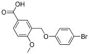 3-(4-BROMO-PHENOXYMETHYL)-4-METHOXY-BENZOIC ACID Struktur