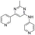 2-METHYL-6-PYRIDIN-3-YL-N-PYRIDIN-4-YLPYRIMIDIN-4-AMINE Struktur