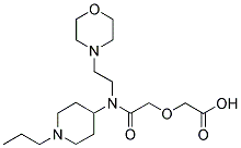 2-[2-((2-MORPHOLINOETHYL)(1-PROPYLPIPERIDIN-4-YL)AMINO)-2-OXOETHOXY]ACETIC ACID Struktur