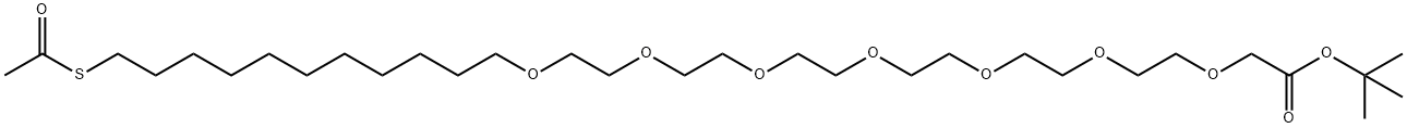 TERT-BUTYL-3,6,9,12,15,18,21-HEPTAOXA-34-KETO-33-THIAPENTATRIACONTANOATE Struktur