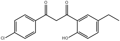 1-(4-CHLOROPHENYL)-3-(5-ETHYL-2-HYDROXYPHENYL)PROPANE-1,3-DIONE Struktur