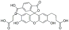 2',7'-BIS-(3-CARBOXYPROPYL)-5-(AND-6)-CARBOXYFLUORESCEIN Struktur