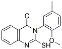 2-MERCAPTO-3-(2-METHOXY-5-METHYL-PHENYL)-3H-QUINAZOLIN-4-ONE Struktur