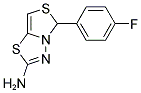 5-(4-FLUOROPHENYL)[1,3]THIAZOLO[4,3-B][1,3,4]THIADIAZOL-2-AMINE Struktur