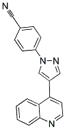 4-(4-QUINOLIN-4-YL-1H-PYRAZOL-1-YL)BENZONITRILE Struktur