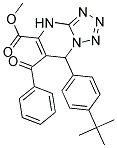 METHYL 6-BENZOYL-7-(4-TERT-BUTYLPHENYL)-4,7-DIHYDROTETRAZOLO[1,5-A]PYRIMIDINE-5-CARBOXYLATE Struktur