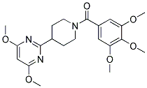 4-(4,6-DIMETHOXYPYRIMIDIN-2-YL)-1-(3,4,5-TRIMETHOXYBENZOYL)PIPERIDINE Struktur