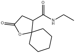 N-ETHYL-2-OXO-1-OXASPIRO[4.5]DECANE-4-CARBOXAMIDE Struktur