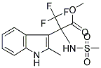 METHYL 3,3,3-TRIFLUORO-2-(2-METHYLINDOL-3-YL)-N-(MESYL)ALANINATE Struktur