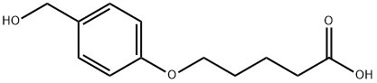 5-(4-HYDROXYMETHYLPHENOXY)PENTANOIC ACID Struktur