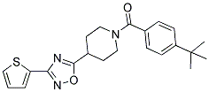 1-(4-TERT-BUTYLBENZOYL)-4-[3-(THIEN-2-YL)-1,2,4-OXADIAZOL-5-YL]PIPERIDINE Struktur