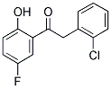 2-(2-CHLOROPHENYL)-5'-FLUORO-2'-HYDROXYACETOPHENONE Struktur