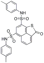 2-OXO-N6,N8-DIP-TOLYL-2H-NAPHTHO[1,8-BC]THIOPHENE-6,8-DISULFONAMIDE Struktur