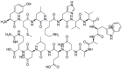 H-TYR-MET-LEU-LYS-HIS-VAL-VAL-TRP-ALA-ALA-ASN-GLU-LEU-ASP-ARG-OH Struktur