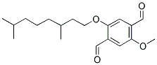 2-METHOXY-5-(3',7'-DIMETHYLOCTYLOXY)TEREPHTHALALDEHYDE Struktur