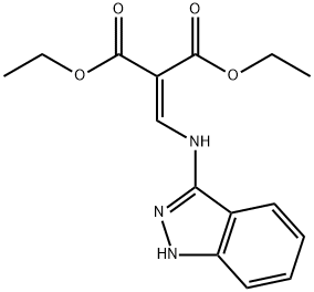 DIETHYL 2-[(1H-INDAZOL-3-YLAMINO)METHYLENE]MALONATE Struktur