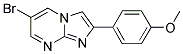 4-(6-BROMOIMIDAZO[1,2-A]PYRIMIDIN-2-YL)PHENYL METHYL ETHER Struktur