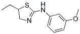 (5-ETHYL-4,5-DIHYDRO-THIAZOL-2-YL)-(3-METHOXY-PHENYL)-AMINE Struktur