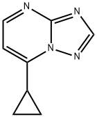 7-CYCLOPROPYL[1,2,4]TRIAZOLO[1,5-A]PYRIMIDINE Struktur