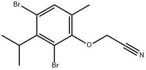 2-(2,4-DIBROMO-3-ISOPROPYL-6-METHYLPHENOXY)ACETONITRILE Struktur