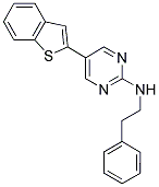 5-(1-BENZOTHIEN-2-YL)-N-(2-PHENYLETHYL)PYRIMIDIN-2-AMINE Struktur