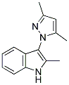 3-(3,5-DIMETHYL-1H-PYRAZOL-1-YL)-2-METHYL-1H-INDOLE Struktur