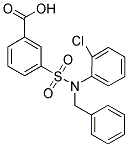 3-[BENZYL-(2-CHLORO-PHENYL)-SULFAMOYL]-BENZOIC ACID Struktur