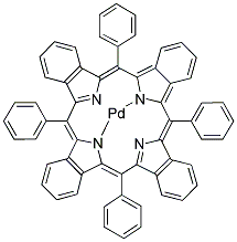 MESO-TETRAPHENYL-TETRABENZOPORPHINE PALLADIUM COMPLEX Struktur