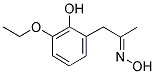 (3-ETHOXY-2-HYDROXYPHENYL)ACETONE OXIME Struktur