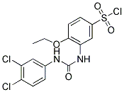 3-[3-(3,4-DICHLORO-PHENYL)-UREIDO]-4-ETHOXY-BENZENESULFONYL CHLORIDE Struktur