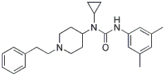 N-CYCLOPROPYL-N'-(3,5-DIMETHYLPHENYL)-N-(1-(2-PHENYLETHYL)PIPERIDIN-4-YL)UREA Struktur