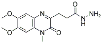 6,7-DIMETHOXY-1-METHYL-2(1H)-QUINOXALINONE-3-PROPIONYLCARBOXYLIC ACID HYDRAZIDE Struktur