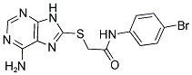 2-[(6-AMINO-9H-PURIN-8-YL)THIO]-N-(4-BROMOPHENYL)ACETAMIDE Struktur