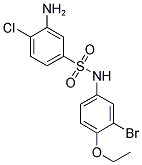 3-AMINO-N-(3-BROMO-4-ETHOXY-PHENYL)-4-CHLORO-BENZENESULFONAMIDE Struktur